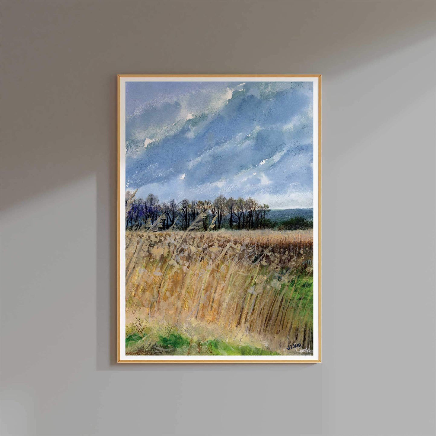 Burton Mere Wetlands Landscape Art Print