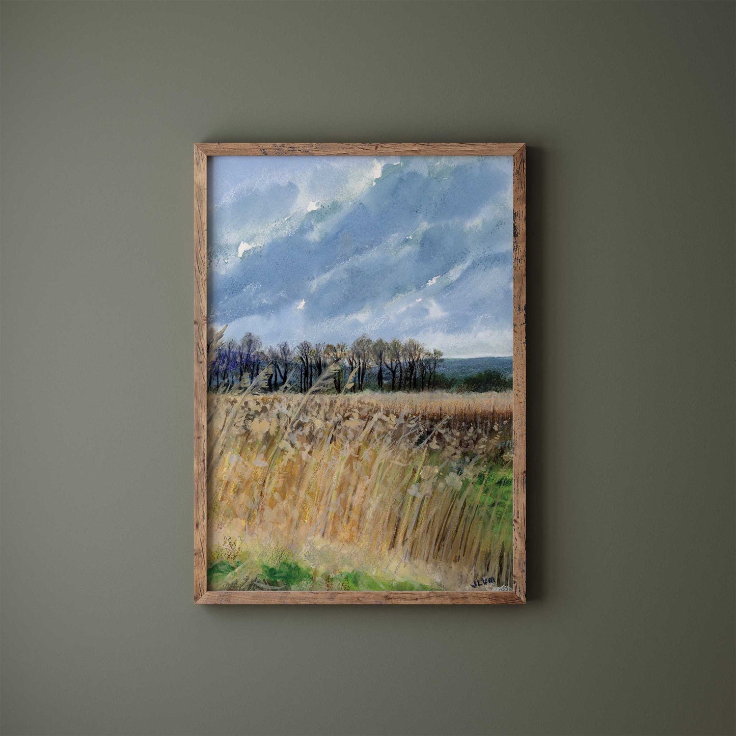 Burton Mere Wetlands Landscape Art Print