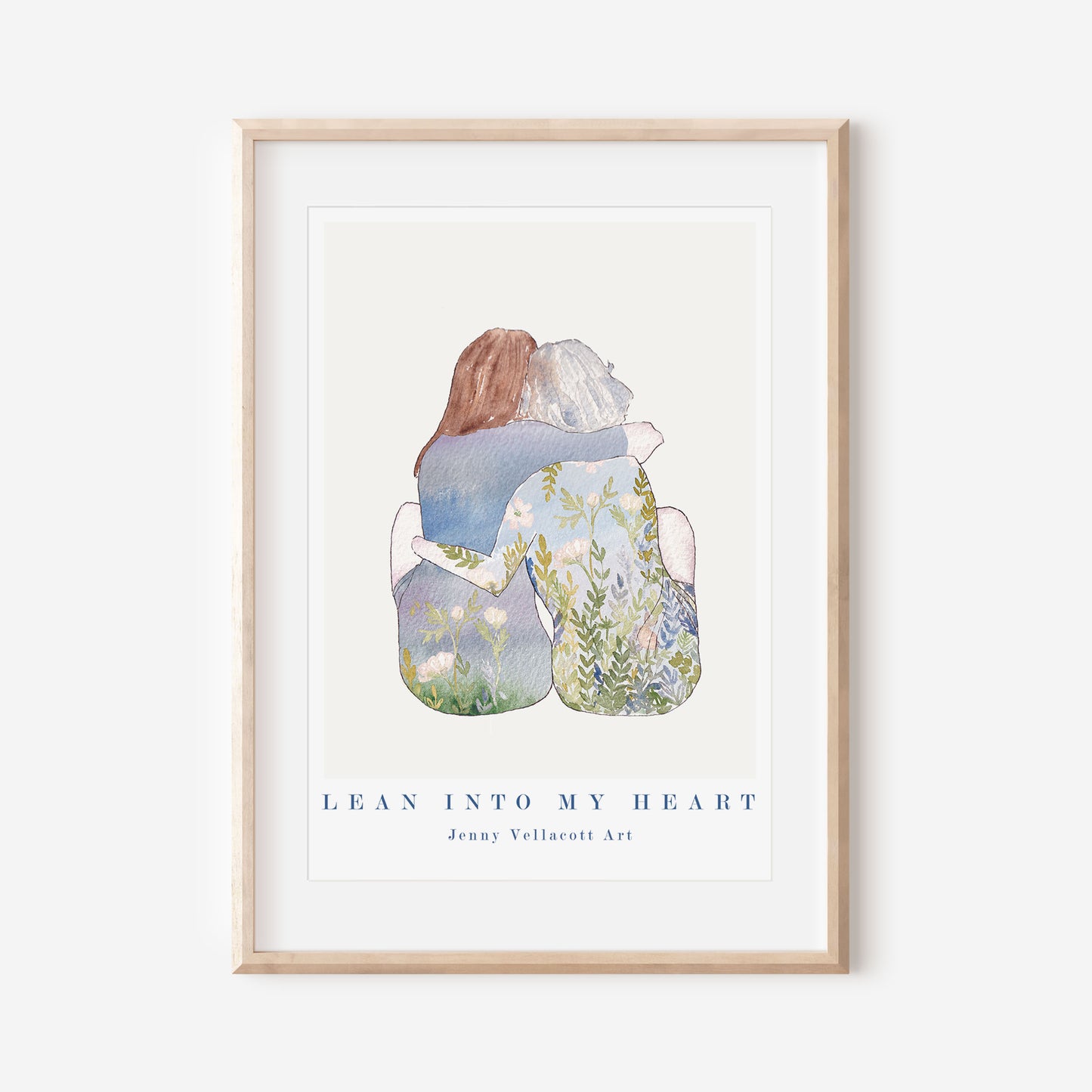 Lean Into My Heart Art Print