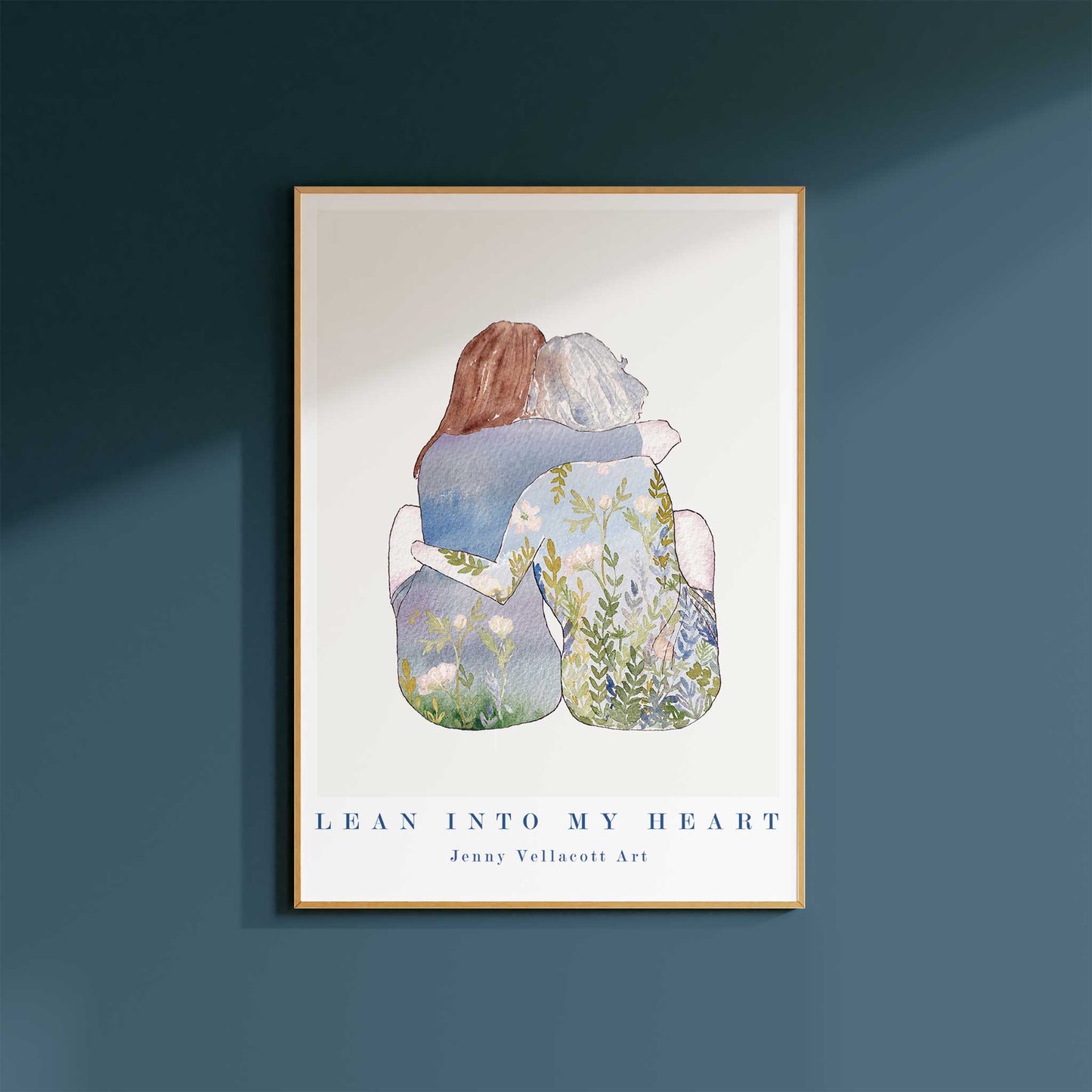 Lean Into My Heart Art Print