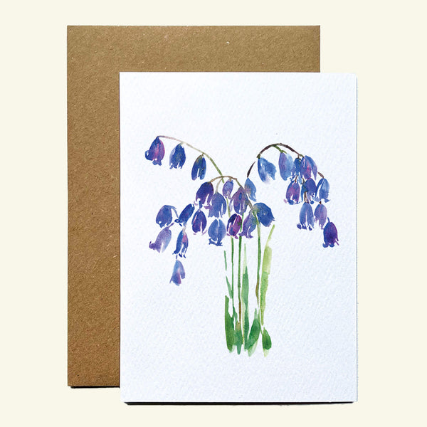 Artery8 Grußkarte "Spring Bluebells" | Blumen-Motiv, 17,5x12,5 Cm | Blanko Innen Für Persönliche Nachricht
