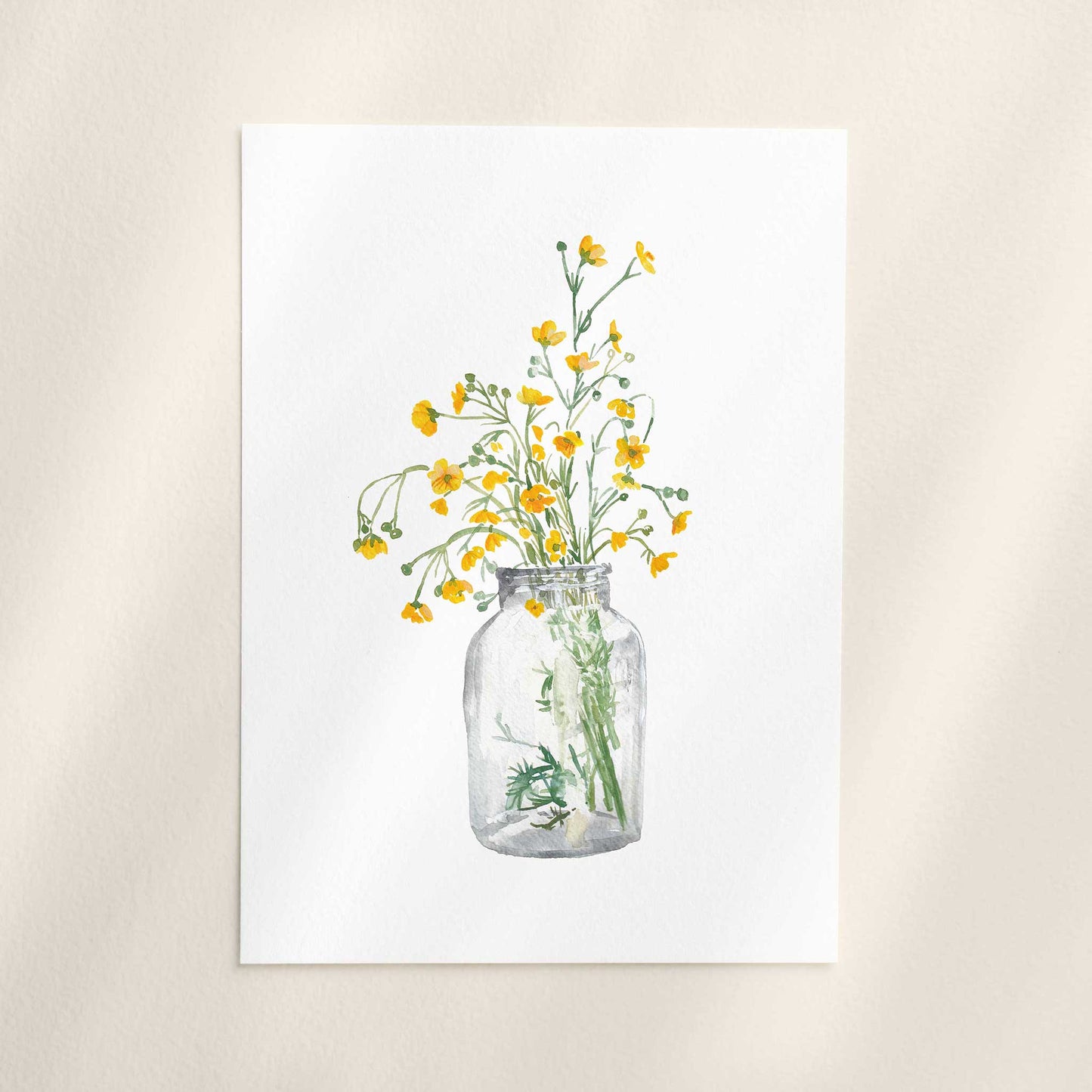 Buttercups Floral Art Print
