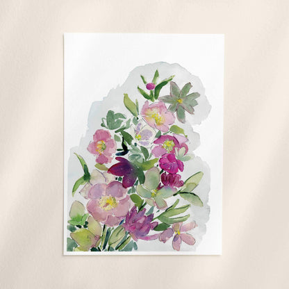 Hellebore Flower Art Print