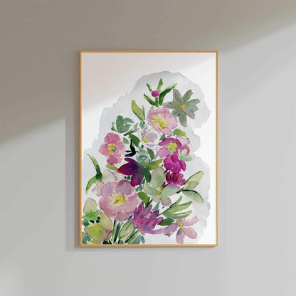 Hellebore Flower Art Print