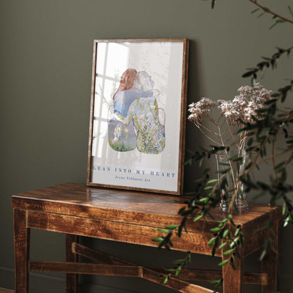 Lean Into My Heart Art Print