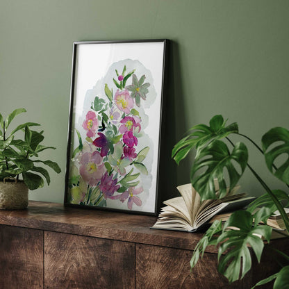 Hellebore Flower Art Print