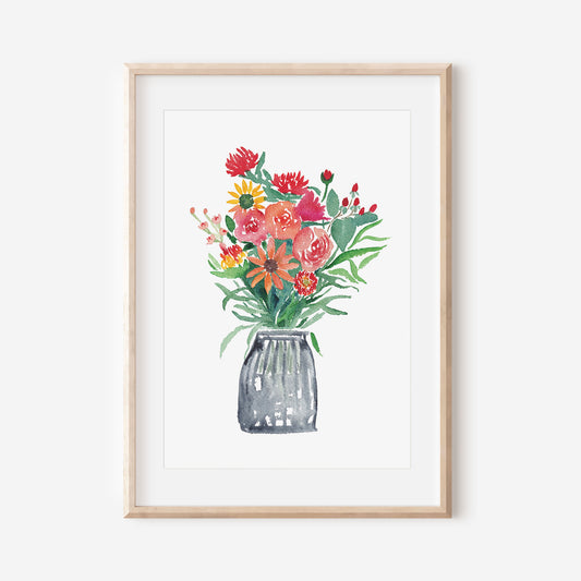 Perfect Palette Floral Art Print