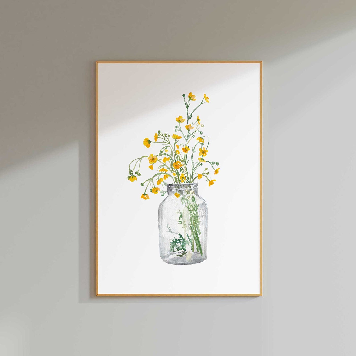 Buttercups Floral Art Print